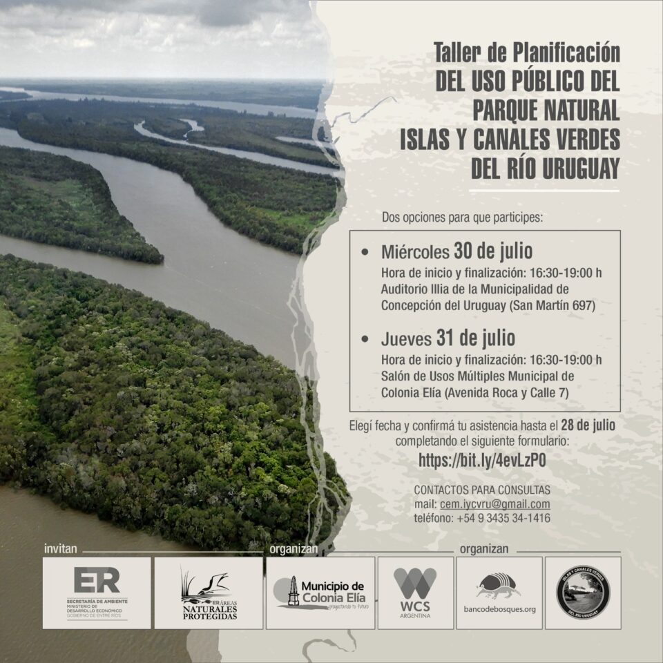 Parque Natural, Islas y Canales Verdes del Río Uruguay: taller sobre el uso público