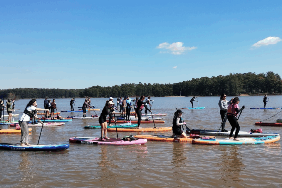 El Lago Salto Grande fue escenario de un fin de semana de deporte, cultura y recreación