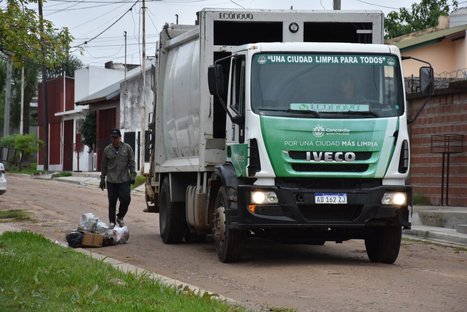 Operativo Fiestas en Concordia: así funcionará la recolección de residuos el 24, 25, 31 y 1° de enero