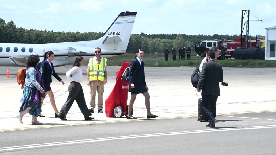 Concordia: Se registró el primer arribo y partida del servicio de vuelos comerciales