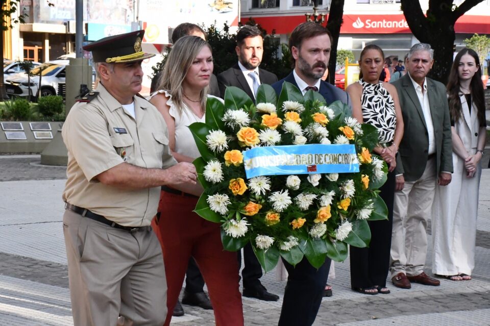 Concordia honró la memoria de San Martín y Urquiza: «No vamos a ceder ante ninguna extorsión»