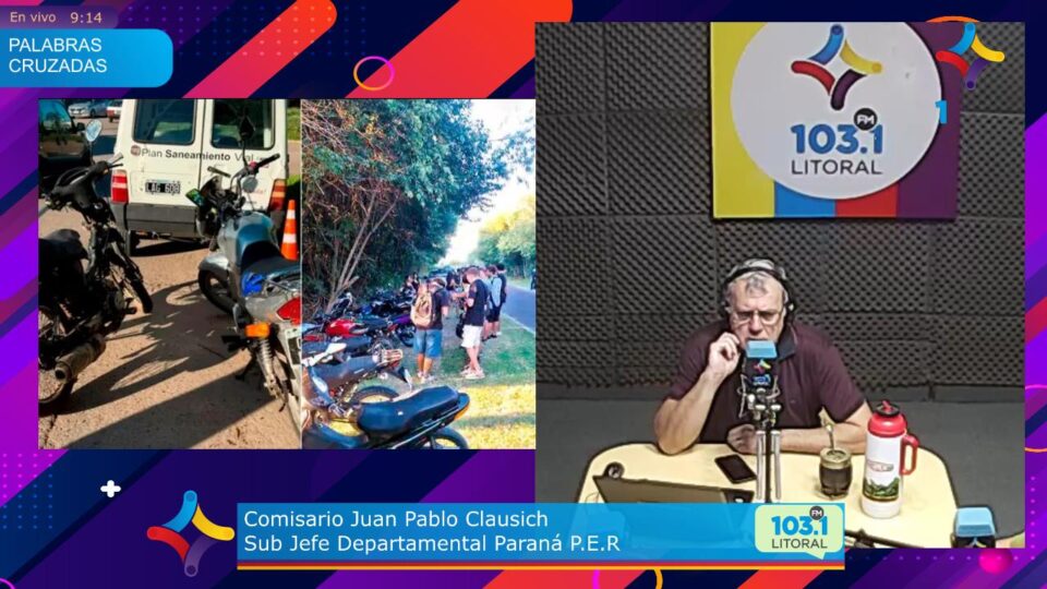 «Domingrau»: Megaoperativo en el Acceso Norte de Paraná termina con 24 detenidos y 27 motos secuestradas