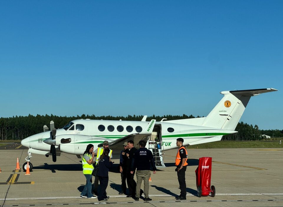 Operativo de alta complejidad: El Aeropuerto de Concordia se internacionalizó para un vuelo sanitario hacia Uruguay