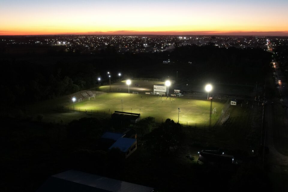 Enersa renovó el sistema lumínico del Club Tiro Federal de Chajarí