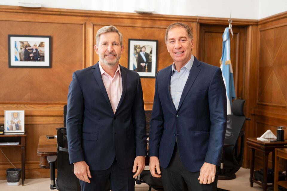 Frigerio se reunió con Santilli en Casa Rosada