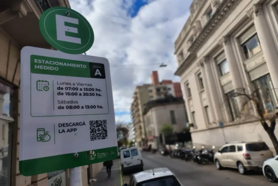 Concordia implementa un nuevo sistema de estacionamiento medido digital: zonas, tarifas y cómo usar la app