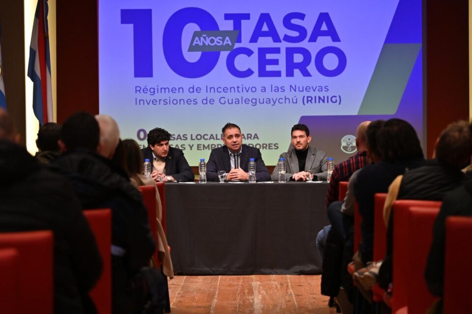 Gualeguaychú busca convertirse en un polo de inversiones: Davico anunció exención total de tasas por 10 años